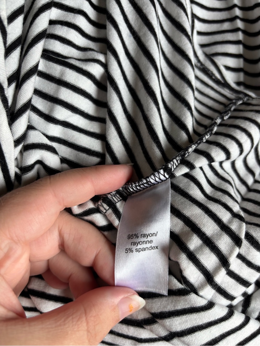 Maurices Black and White Striped Tee Dress - Picture 5 of 10